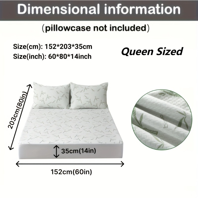 MEICARE 100% Bamboo Fiber Matt - Waterproof Mattress Protector Breathable review and price