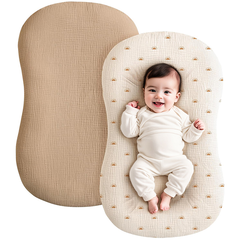 2PCS Baby Lounger Cover Muslin - Muslin Cotton Bedspread review and price