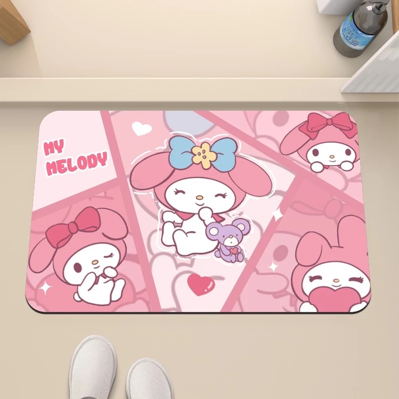 Hello Kitty Strawberry & Bear  - Quick Dry Diatomite Bath Mat review and price