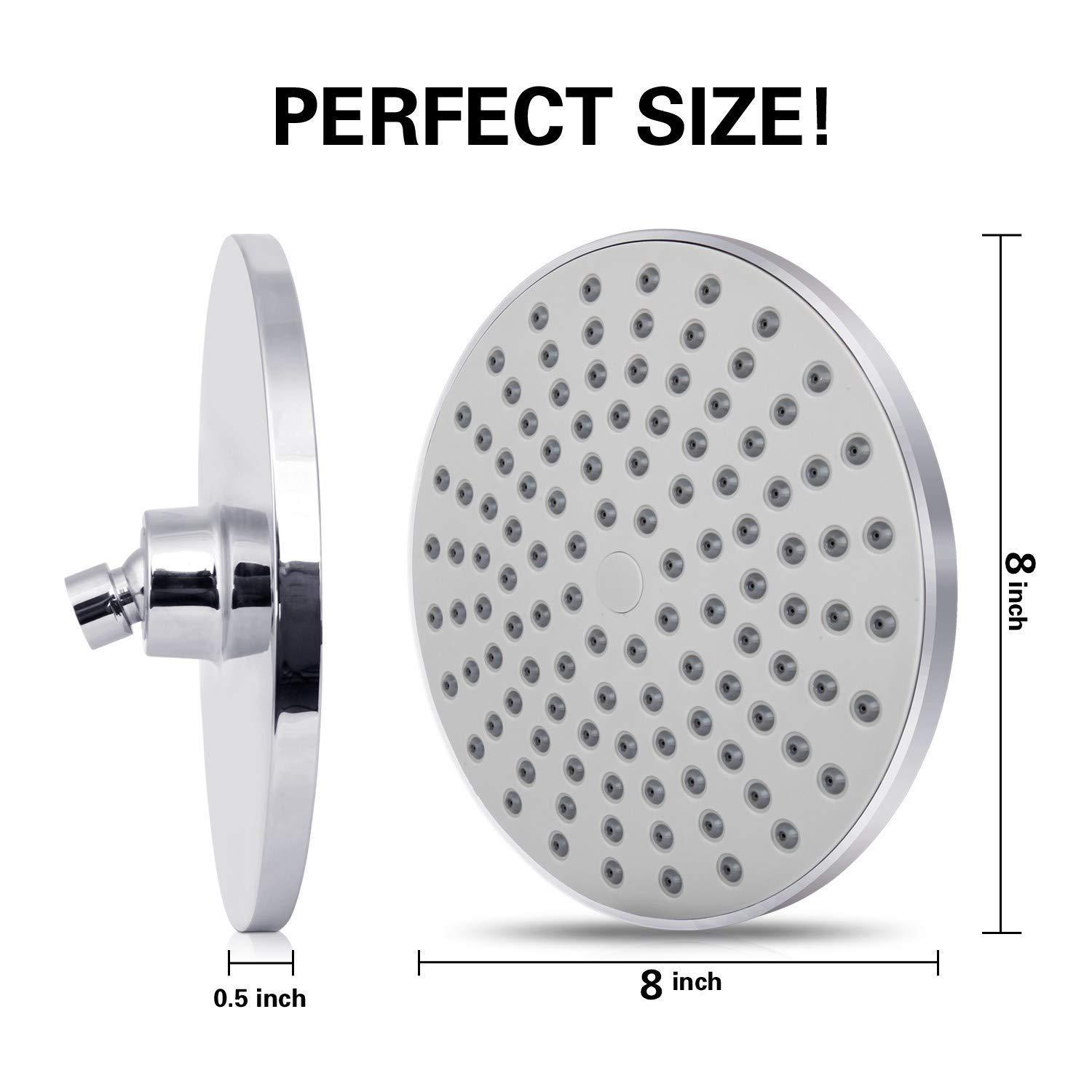 Rainfall Shower Head Big Panel - High Pressure Shower Head Handheld review and price